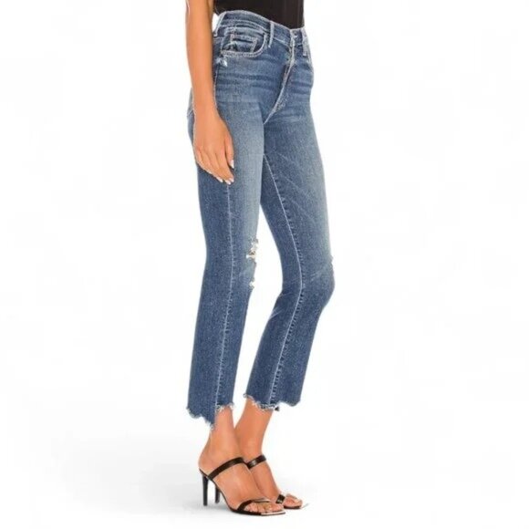 MOTHER The Insider Crop Step Chew  Jenas Size 25 Womens - Dancing on Coals - Picture 2 of 14